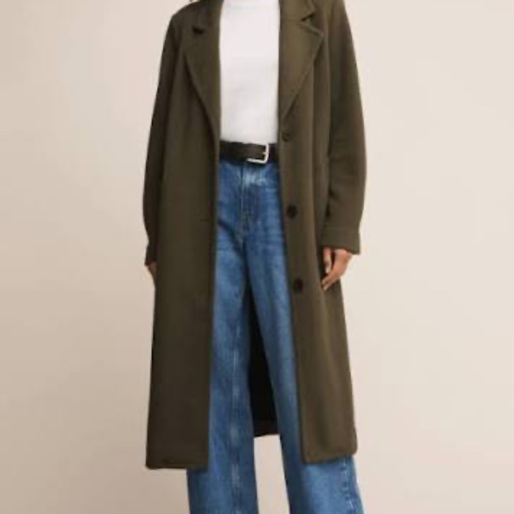 Z Supply Olive Trench Coat - Picture 4 of 4